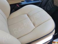Range Rover Vogue TDV8 (L322) - anno 2008 - Restauro completo dell’interno in pelle e delle plastiche  - Dettaglio della seduta del sedile passeggero. (DOPO)