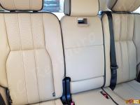 Range Rover Vogue TDV8 (L322) - anno 2008 - Restauro completo dell’interno in pelle e delle plastiche  - Panoramica dello schienale del divano posteriore. (DOPO)