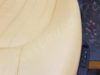 Maserati 4200GT Spyder CambioCorsa - anno 2003 - Restauro completo dell’interno - Dettaglio del fianchetto seduta. (DOPO)
