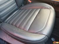 Alfa Romeo Stelvio 2000 turbo Q4 - anno 2017 - Pulizia e trattamento dell’interno in pelle - Particolare seduta passeggero. (DOPO)