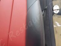 Mercedes Benz SLK 200 Kompressor - anno 2002 - Restauro completo degli interni - Particolare del fianchetto sinistro sedile di guida. (DOPO)