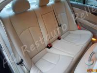 Mercedes classe E 320CDI (W211) - anno 2006 - Restauro completo interno in pelle  - Panoramica divano posteriore. (DOPO)