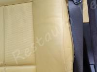 BMW 330 Ci cabrio (E46) - Restauro completo degli interni - >>>>>>>>>>>>>>>>> - Dettaglio del fianchetto sinistro schienale di guida. (DOPO)