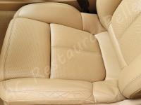 Porsche Cayenne 2012 - Lavaggio completo dell’interno in pelle e della moquette - Particolare della seduta di guida. (DOPO)