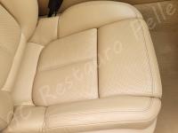 Porsche Cayenne 2012 - Lavaggio completo dell’interno in pelle e della moquette - Particolare seduta passeggero. (DOPO)