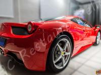 Ferrari 458 Italia - anno 2011- Pulizia interna e restauro fianchetto sedile guida - Ferrari 458 Italia (DOPO)