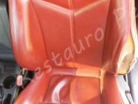 Alfa Romeo GT - anno 2003 - Restauro sedili anteriori in pelle - L'auto e il sedile guida PRIMA (DOPO)