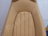 Maserati 4200GT – Restauro completo dell’interno: pelle e plastiche. - Particolare dello schienale passeggero. (DOPO)