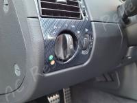 Mercedes SLK 200 kompressor - Restauro completo dell’interno  >>>>> - Particolare della zona inferiore della plancia lato guida. (DOPO)