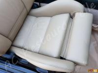 BMW 320i cabrio (E30) - anno 1989 - Restauro completo interno in pelle >>> - Particolare della seduta del passeggero con cuscino anteriore esteso. (DOPO)