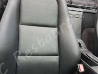 BMW Z3 roadster - anno 1997 - Restauro completo interno in pelle >>> - Particolare dello schienale sedile passeggero. (DOPO)