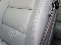 Audi A6 (C6) - anno 2008 - Restauro completo sedili anteriori e pulizia plastiche - Dettaglio del fianchetto dello schienale lato guida. (DOPO)