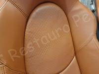 Porsche Cayman S – Restauro completo interno (pelle e plastiche) >>> - Particolare della pelle traforata. (DOPO)