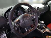 AUDI TT-S (Mk2) - anno 2010 - Rivestimento volante in vera pelle con personalizzazione  - Il volante montato sull'auto. 02 (DOPO)