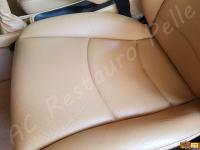 Porsche 911 (993) Carrera 4 - anno 1995 - Pulizia dell’interno in pelle >>>> - Particolare della seduta lato guida. (DOPO)