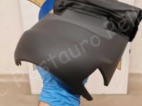 Maserati Quattroporte S – Restauro completo delle plastiche appiccicose - La parte superiore del copripiantone sterzo. (DOPO)