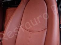 Porsche Boxster S 987 – Restauro completo dell’interno (pelle e plastiche) - Particolare dello schienale. (DOPO)