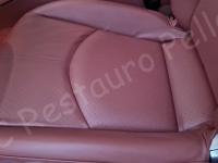 Porsche Boxster S 987 – Restauro completo dell’interno (pelle e plastiche) - Particolare della seduta. (DOPO)