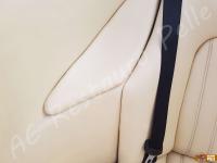 Ferrari 456 GT - anno 1994 - Pulizia interno in pelle e piccoli restauri ai sedili - Dettaglio dei fianchetti laterali posteriori. (DOPO)