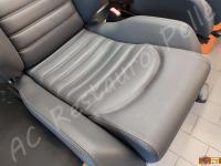Ferrari 360 Modena Spider  - anno 2001 - Restauro interno in pelle e plastiche - Particolare della seduta. (DOPO)