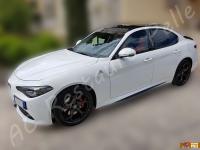 Alfa Romeo Giulia  - anno 2016 - Pulizia interno in pelle e piccolo restauro sedile guida - Dettagli del lavoro finito. 04 (DOPO)
