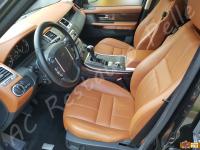 Range Rover Sport - anno 2010 - Restauro di sedili e plastiche e pulizia interno in pelle - Panoramica dell'abitacolo lato guida. (DOPO)