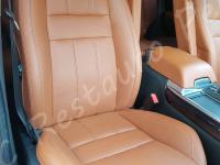 Range Rover Sport - anno 2010 - Restauro di sedili e plastiche e pulizia interno in pelle - Panoramica sedile passeggero. (DOPO)