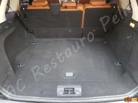 Range Rover Sport - anno 2010 - Restauro di sedili e plastiche e pulizia interno in pelle - Panoramica del bagagliaio. (DOPO)