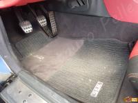 Mercedes Benz SLK 200 Kompressor - anno 2002 - Restauro completo degli interni - Panoramica della zona piedi lato guida. (PRIMA)