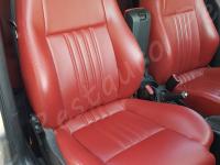 Alfa Romeo 147 - anno 2006 - Restauro volante e trattamento interno in pelle  - Panoramica sedile passeggero. (PRIMA)