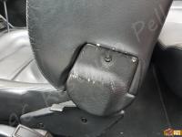 Ferrari Mondial T cabrio - anno 1992 - Restauro completo degli interni >>>> - Dettaglio di un pannello di copertura del meccanismo dello schienale. (PRIMA)