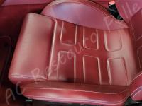 Ferrari 599 GTB - Lavaggio completo dell’interno con trattamento ammorbidente - Particolare della seduta di guida. (PRIMA)