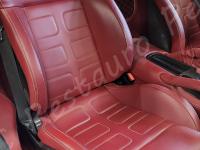Ferrari 599 GTB - Lavaggio completo dell’interno con trattamento ammorbidente - Panoramica sedile passeggero. (PRIMA)