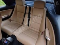 BMW 330 Ci cabrio (E46) - Restauro completo degli interni - >>>>>>>>>>> - Panoramica divano posteriore. (PRIMA)