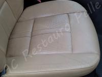 BMW 330 Ci cabrio (E46) - Restauro completo degli interni - >>>>>>>>>>>>>>>>> - Particolare seduta passeggero. (PRIMA)