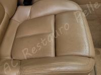 Porsche Cayenne 2012 - Lavaggio completo dell’interno in pelle e della moquette - Particolare seduta passeggero. (PRIMA)