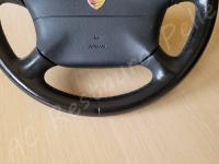 Porsche Boxster 986 - anno 1999 - Rivestimento e personalizzazione volante - Parte bassa della corona. (PRIMA)