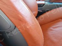 Porsche Cayman S – Restauro completo interno (pelle e plastiche) >>> - Dettaglio del fianchetto esterno. (PRIMA)