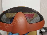 Porsche Cayman S – Restauro completo interno (pelle e plastiche) >>> - Il cupolino sopra la strumentazione con la grata metallica. (PRIMA)