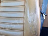 Ferrari 360 Modena Spider – Restauro completo plastiche e pelle >>>> - Dettaglio del fianchetto sinistro dello schienale. (PRIMA)