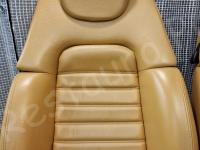Ferrari 360 Modena Spider – Restauro completo plastiche e pelle >>>> - Particolare dello schienale passeggero. (PRIMA)