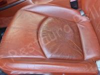 Porsche Boxster S 987 – Restauro completo dell’interno (pelle e plastiche) - Particolare della seduta. (PRIMA)