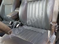 Alfa Romeo 156  - anno 2004 - Restauro volante, lavaggio interno e restauro plastiche. - Panoramica del sedile di guida. (PRIMA)