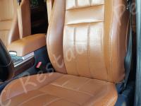 Range Rover Sport - anno 2010 - Restauro di sedili e plastiche e pulizia interno in pelle - Panoramica del sedile guida. (PRIMA)