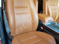 Range Rover Sport - anno 2010 - Restauro di sedili e plastiche e pulizia interno in pelle - Panoramica sedile passeggero. (PRIMA)