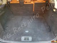 Range Rover Sport - anno 2010 - Restauro di sedili e plastiche e pulizia interno in pelle - Panoramica del bagagliaio. (PRIMA)