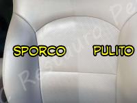 Ssangyong Korando - anno 2015 - Pulizia interno in pelle e restauro volante - Un paio di comparative sporco/pulito. (PRIMA)